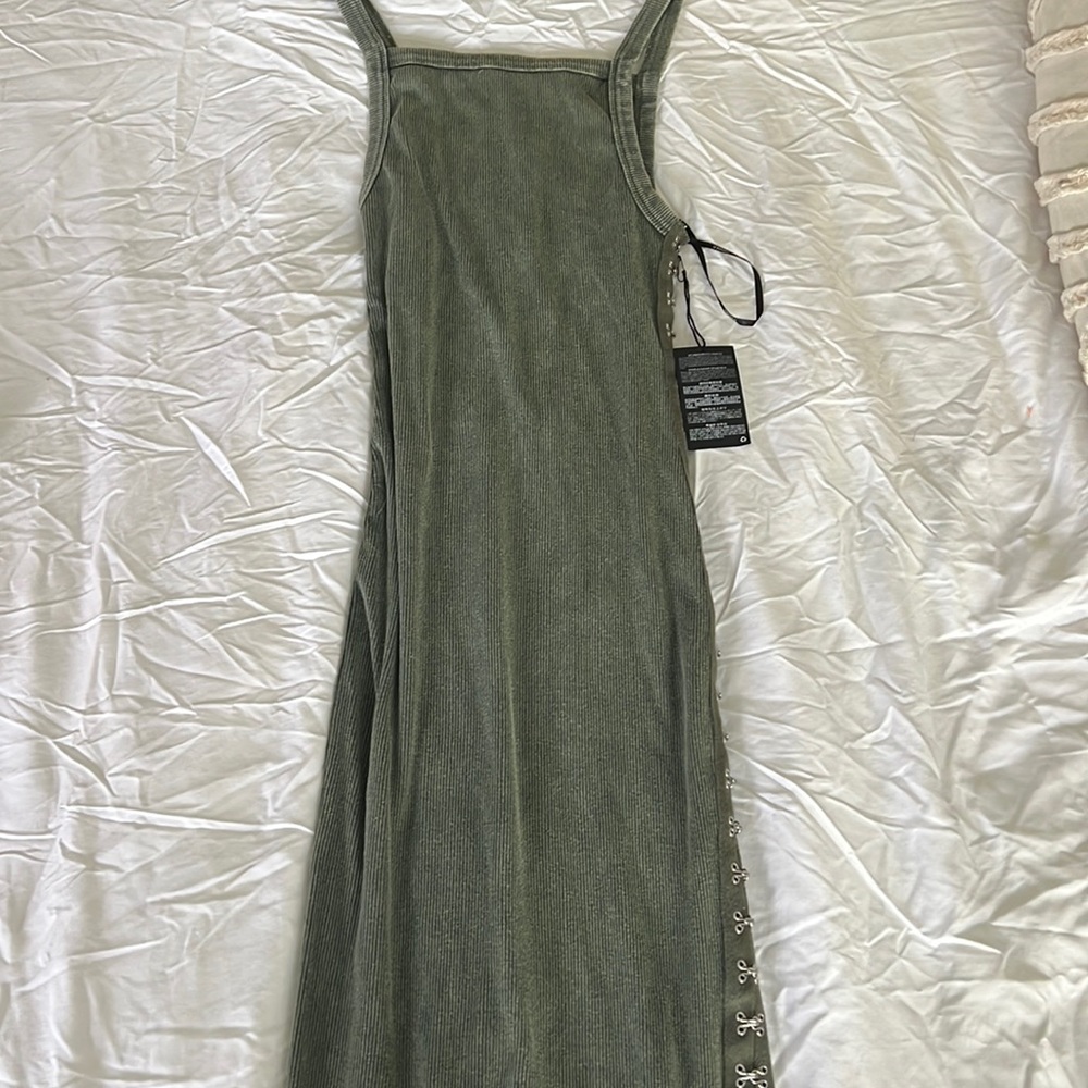 Green long tight fit forever21 dress